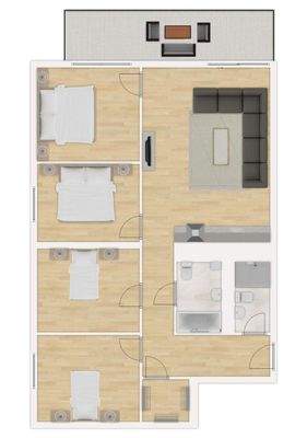 5 Zimmer Wohnung im Objekt