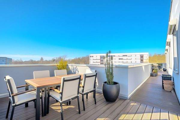 Dachterrasse digital möbliert