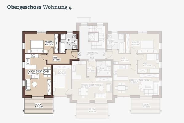 Grundriss Haus 1 Whg. 4