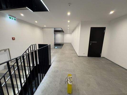 Stiegenhaus mit Kellerabteilen