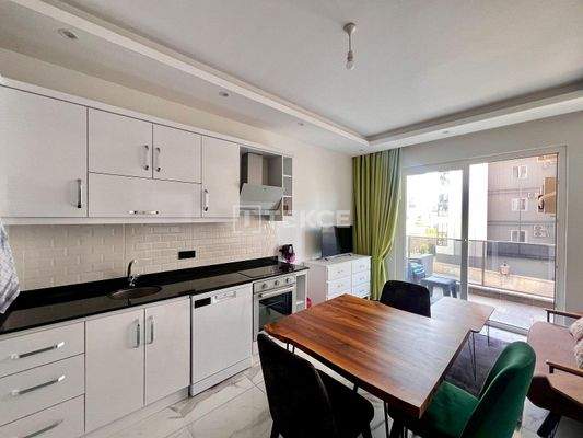 Furnished Apartment in A Complex with Pool in Alanya Avsallar