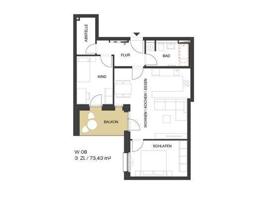 DAS BAYER Grundriss W08