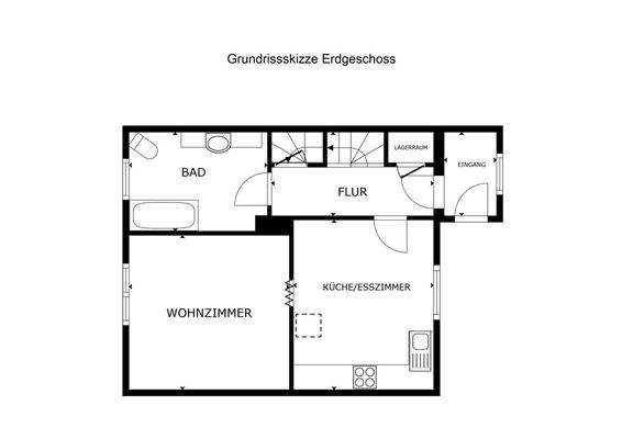 Grundrissskizze EG unbemaßt