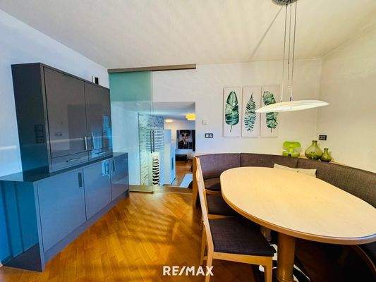 Essplatz mit Blick Wohnen