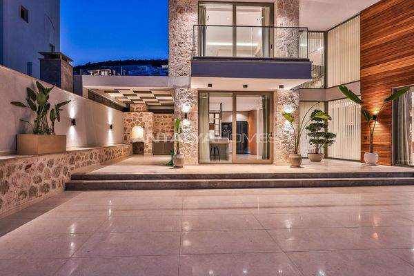 Panoramic Sea View 4-Story Villa in Kalkan Antalya