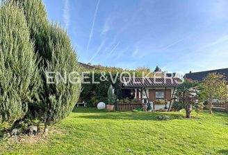 Grünfläche mit Gartenhaus