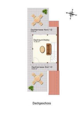 Grundrissplan DG-technisch bearbeitet
