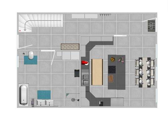 Erdgeschoss möbliert