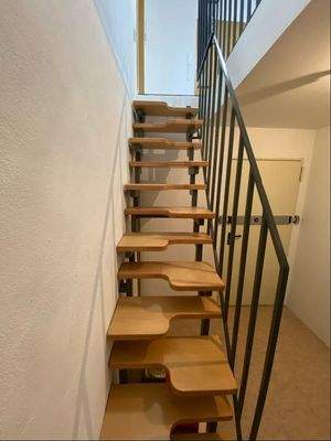 Wechselstufentreppe ins Untergeschoss