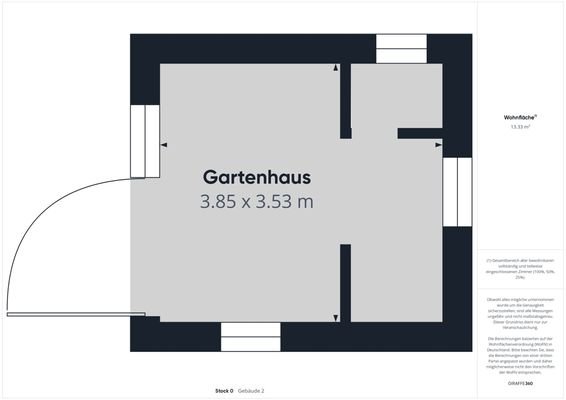 Gartenhaus zum Wohnhaus