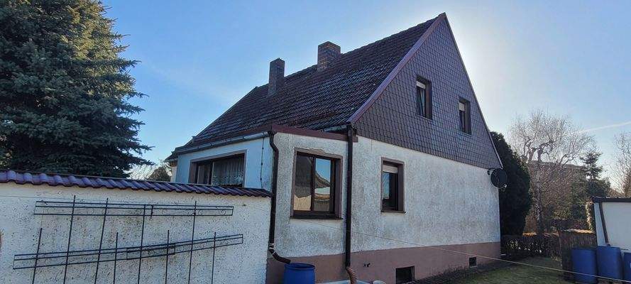 Rückansicht mit Verandaanbau