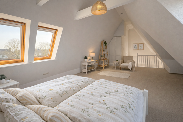 Helles und gemütliches Dachzimmer