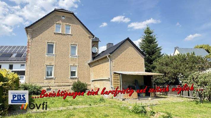 Ansicht vom Grundstück zum Wohnhaus