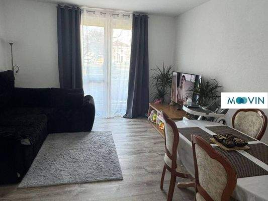 Ansicht I: Wohn- und Esszimmer