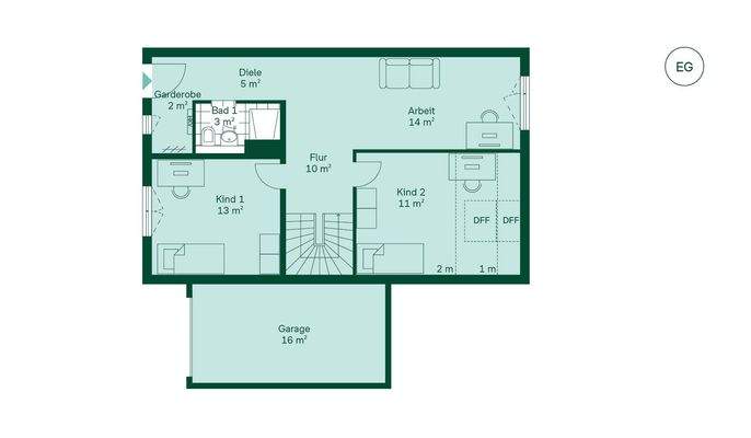 Doppelhaus Grundriss EG
