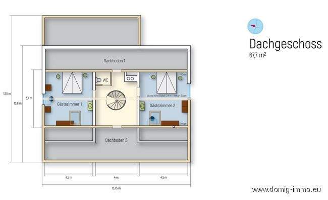 Grundriss Dachgeschoss