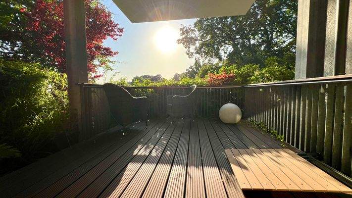 Sonnenuntergang Balkon/Loggia Elbblick
