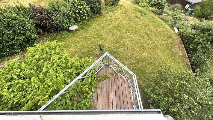 Blick vom oberen Balkon