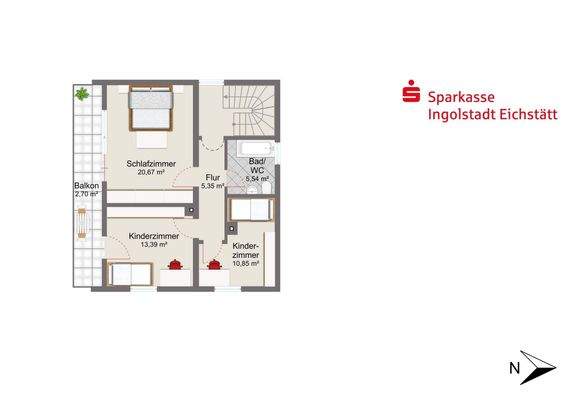 Obergeschoss Altbestand
