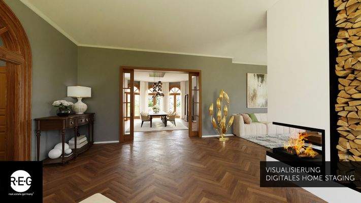 Kaminzimmer - Visualisierung