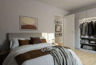 Visualisierung des Zimmers der Eigentumswohnung