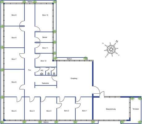 Grundriss Maßstab 1:200
