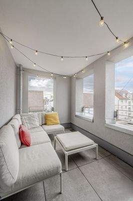 Loggia in Süd-Ost-Ausrichtung