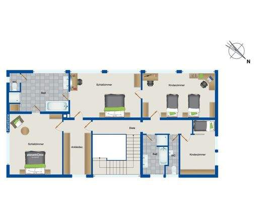 Grundriss Obergeschoss