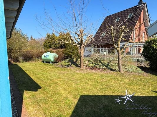 Garten mit eigenem Gastank