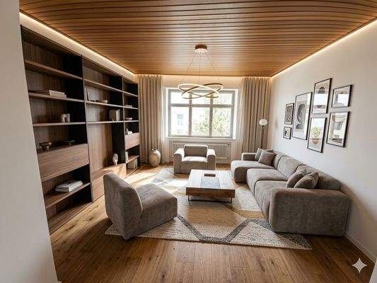 Wohnzimmer Illustration