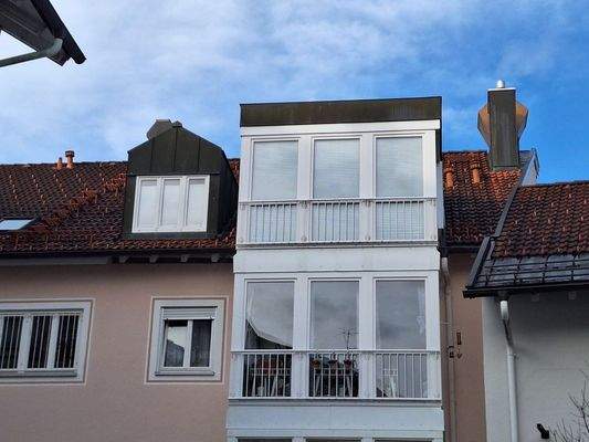 Wohnung mit Loggia und Dachgaube