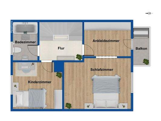 Grundriss Obergeschoss