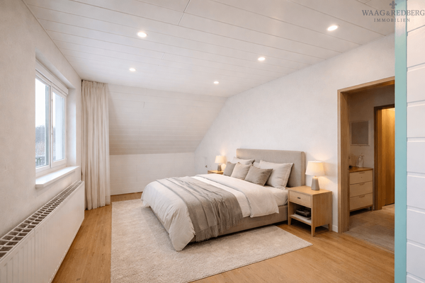 Potenzieller Umbau des Schlafzimmers im Obergeschoss
