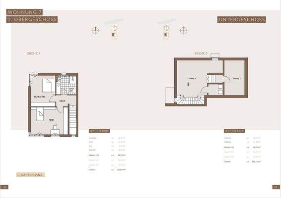 Wohnflächenberechnung Wohnung Nr. 7 Seite 2