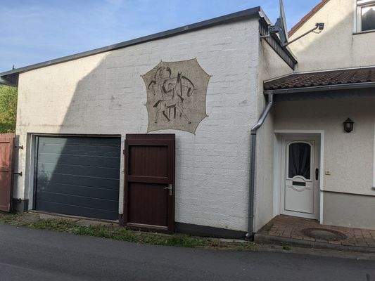 Wohngarage / Eingang Anbau