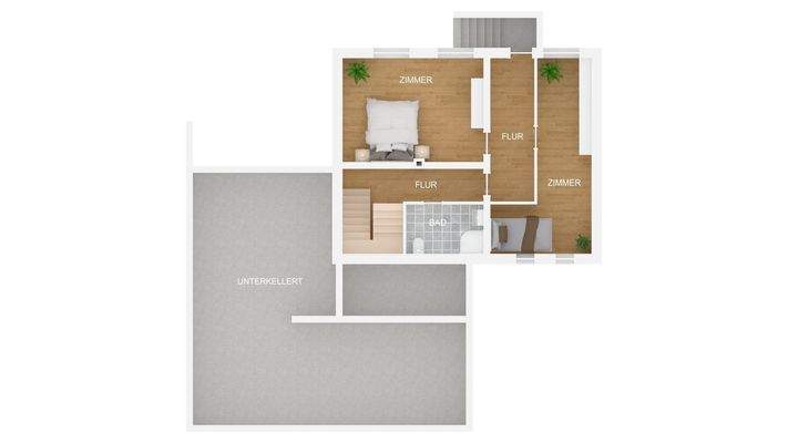 Grundriss Souterrain und Keller