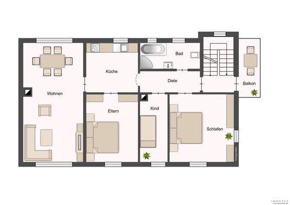 Grundriss Obergeschoss