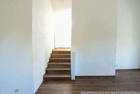 Treppe zur Schlafnische