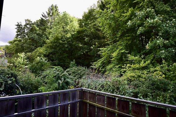 Aussicht Balkon Rueckseite