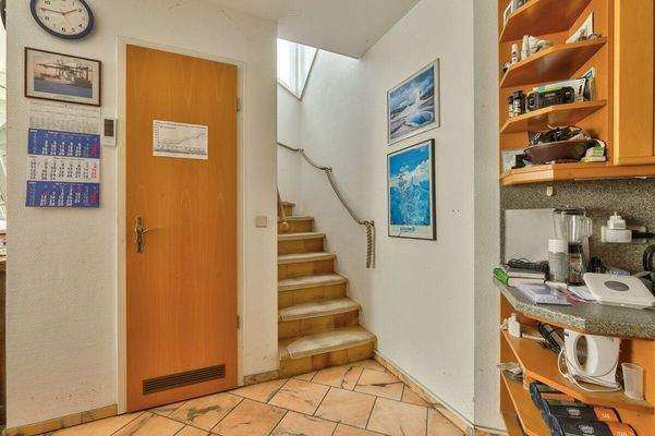 Treppenaufgang zum Dachgeschoss