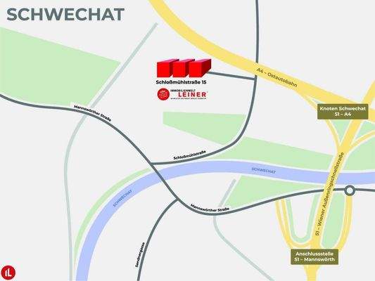 Lageplan - Container in Schwechat