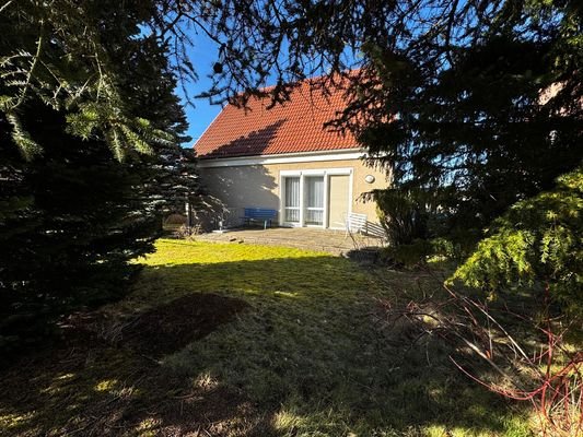 Blick aufs Haus