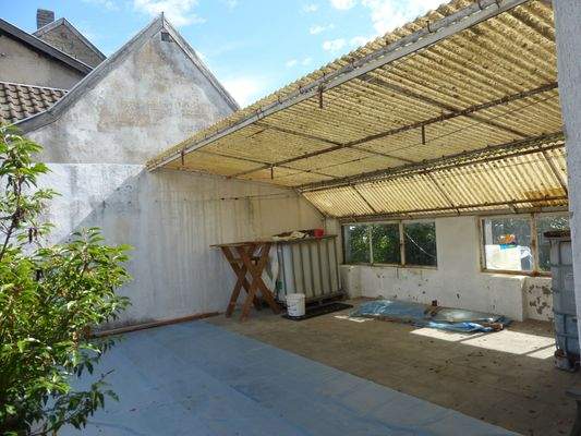 Dachterrasse auf Garagen