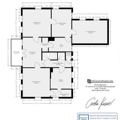 Grundriss Haupthaus Obergeschoss