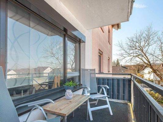 Großer Balkon Nr. 2 direkt am Wohnzimmer
