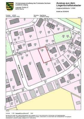 Flurkarte Grundstücksteilung 1