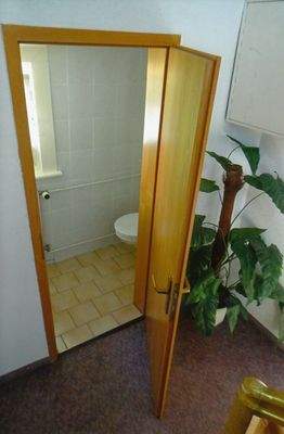 Blick auf das WC
