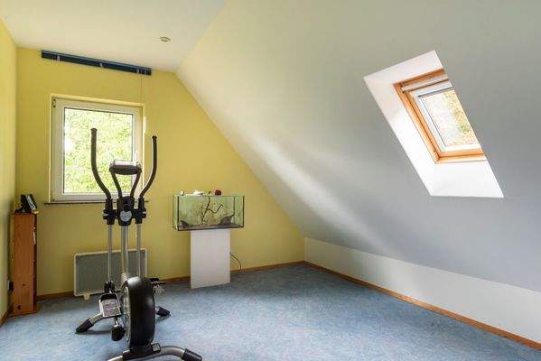 Fitnessraum im Dachgeschoss