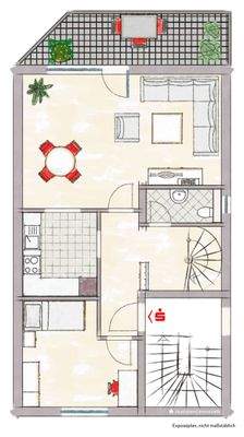 Grundriss Whg-Nr. 6 OG