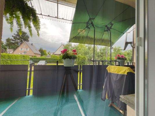 Balkonblick vom Wohnzimmer